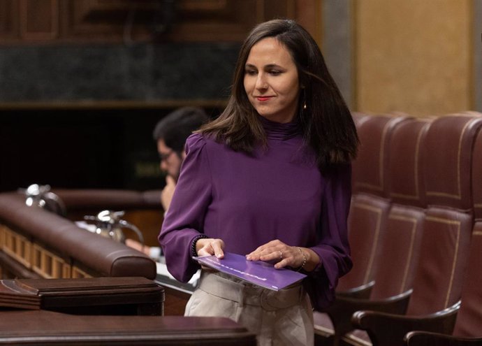 La secretaria general de Podemos, Ione Belarra, a 20 de diciembre de 2023, en Madrid (España). 