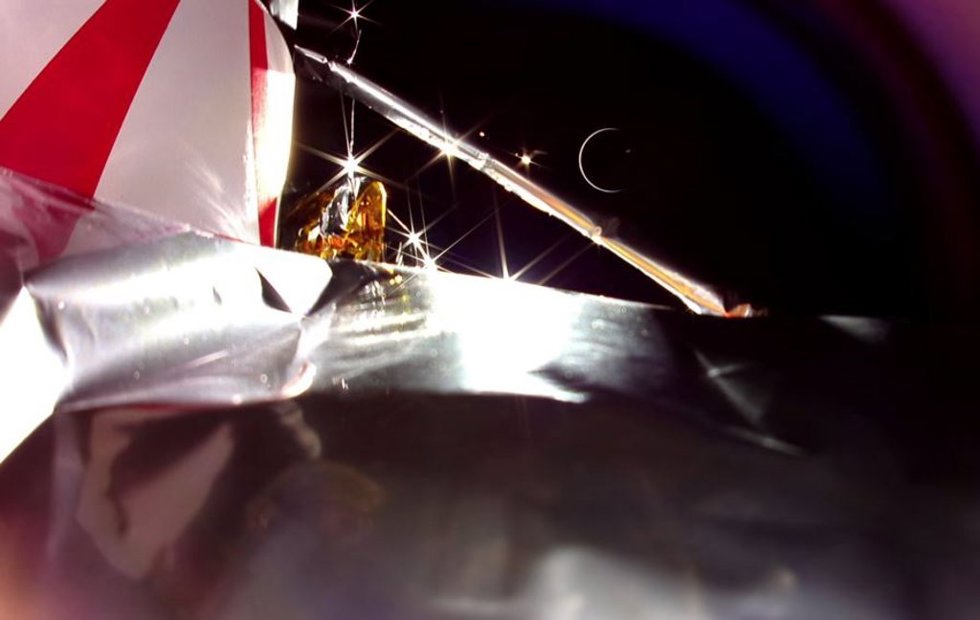 Imagen de la nave Peregrine antes de arder en la atmósfera