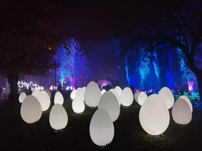 Archivo - Espectáculo 'Naturaleza Encendida' en el Mirador de Artxanda, en Bilbao