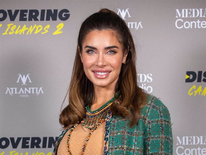 Pilar Rubio durante la presentación del estreno de la segunda temporada de 'Discovering Canary Islands', en Rakuten TV, a 19 de enero de 2024, en Madrid (España).