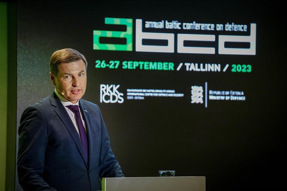 Archivo - Hanno Pevkur, ministro de Defensa de Estonia.