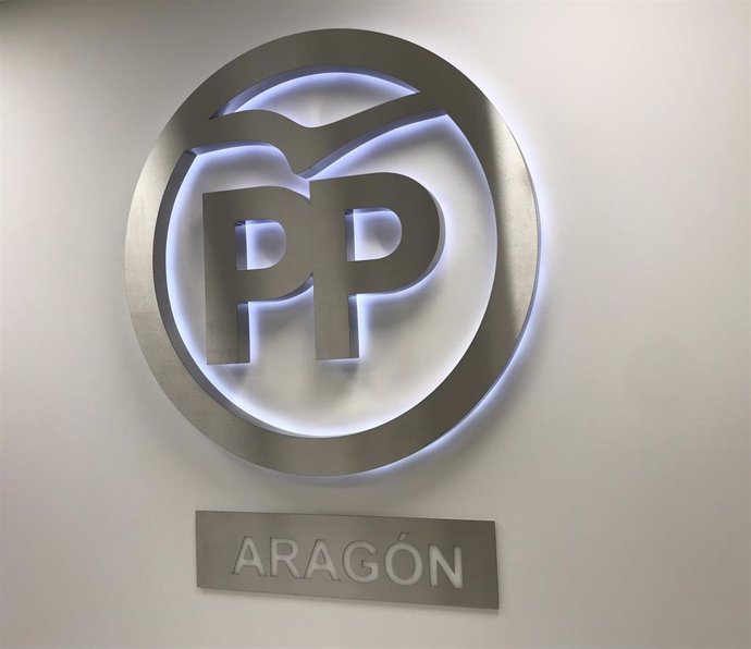 Archivo - Logo del PP en Aragón