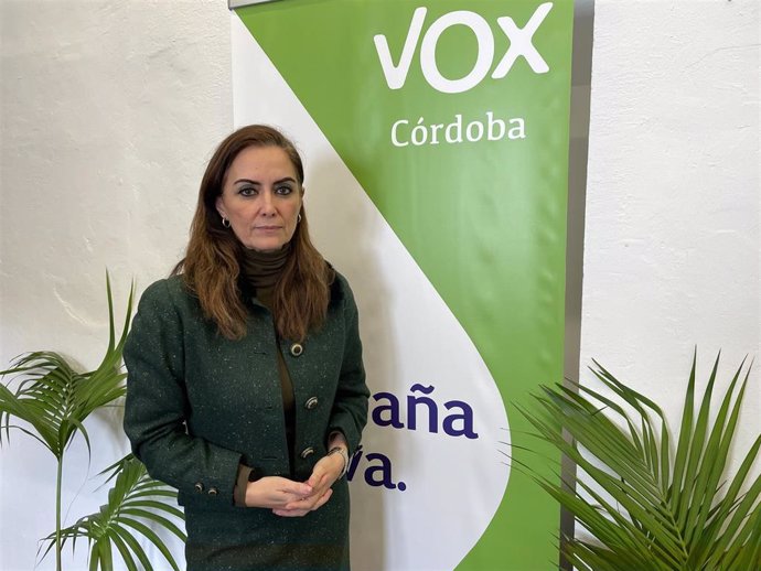La portavoz de Vox en la Diputación de Córdoba, Yolanda Almagro.