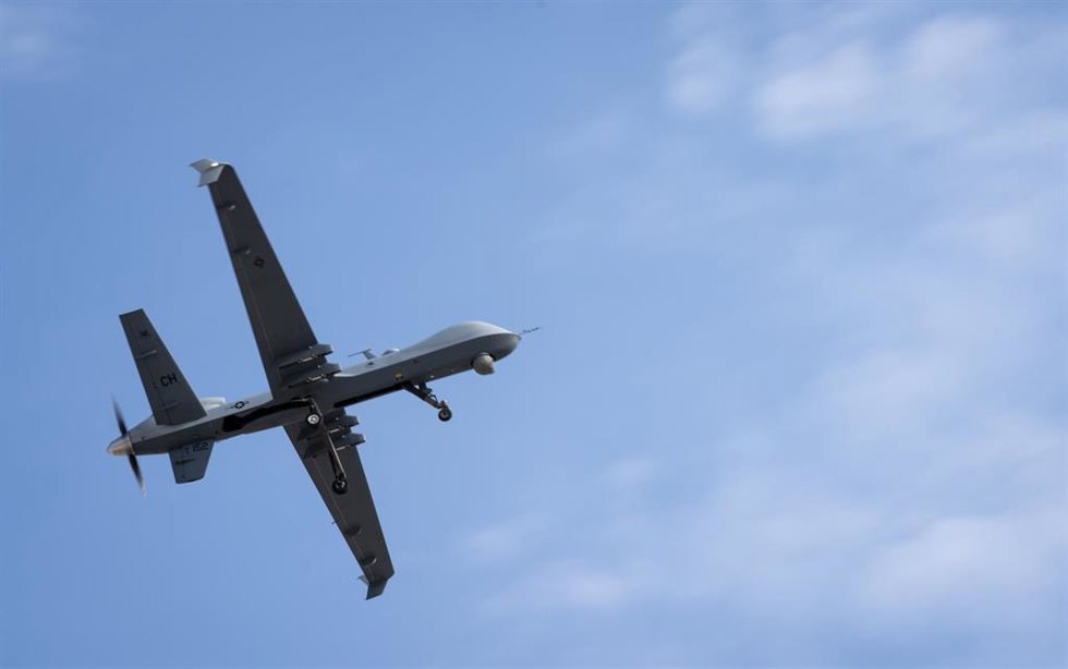 Archivo - Dron MQ-9 estadounidense (Archivo)