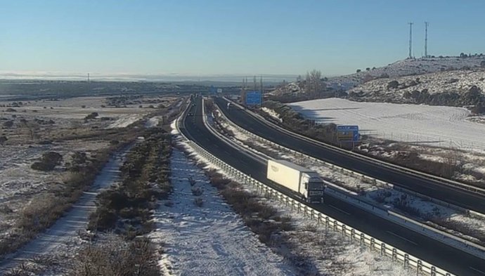 Imagen de la DGT de las carreteras afectadas por la nieve