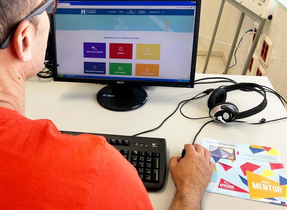 Imagen de recurso del Aula Mentor, plataforma gestionada por la Diputación de Huelva.