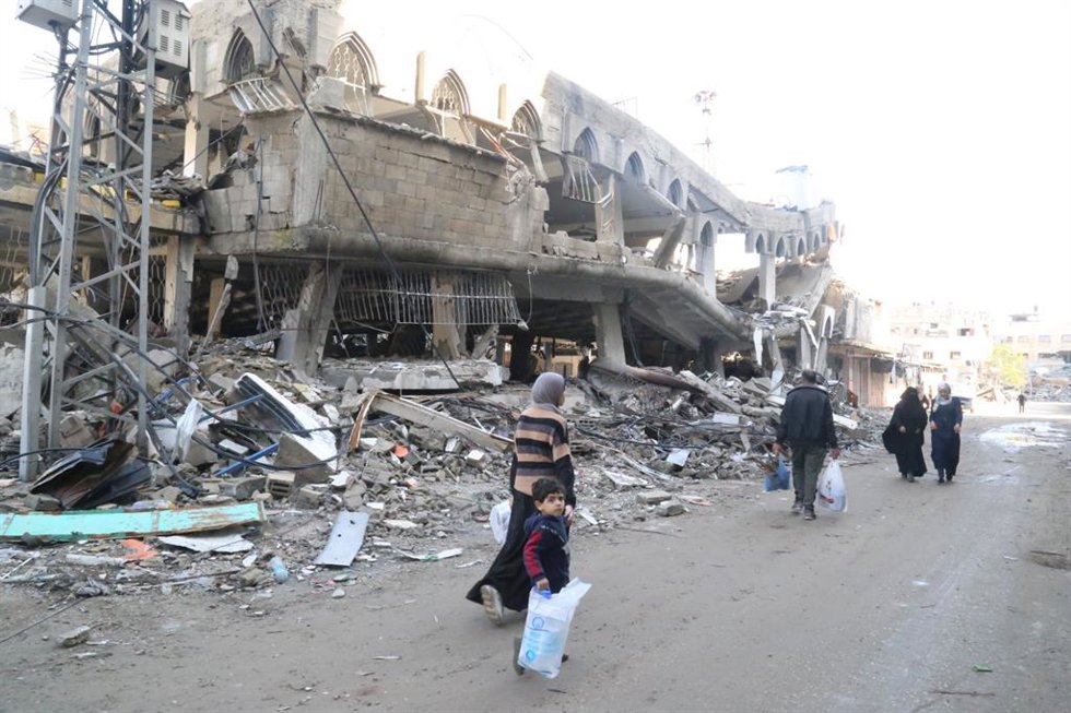 Imagen del campamento de refugiados de Yabalia, en la Franja de Gaza