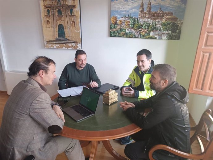 Reunión del Ayuntamiento de Jaén con reunión responsables de la UTE Indra-Alisea Jaén.