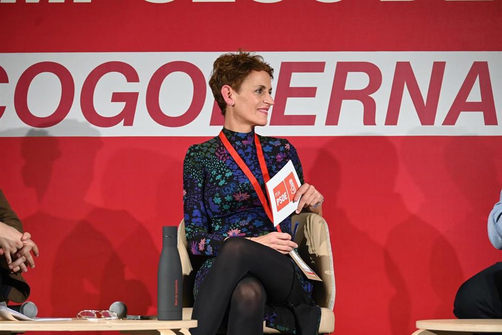 María Chivite en la Convención Política del PSOE en Galicia