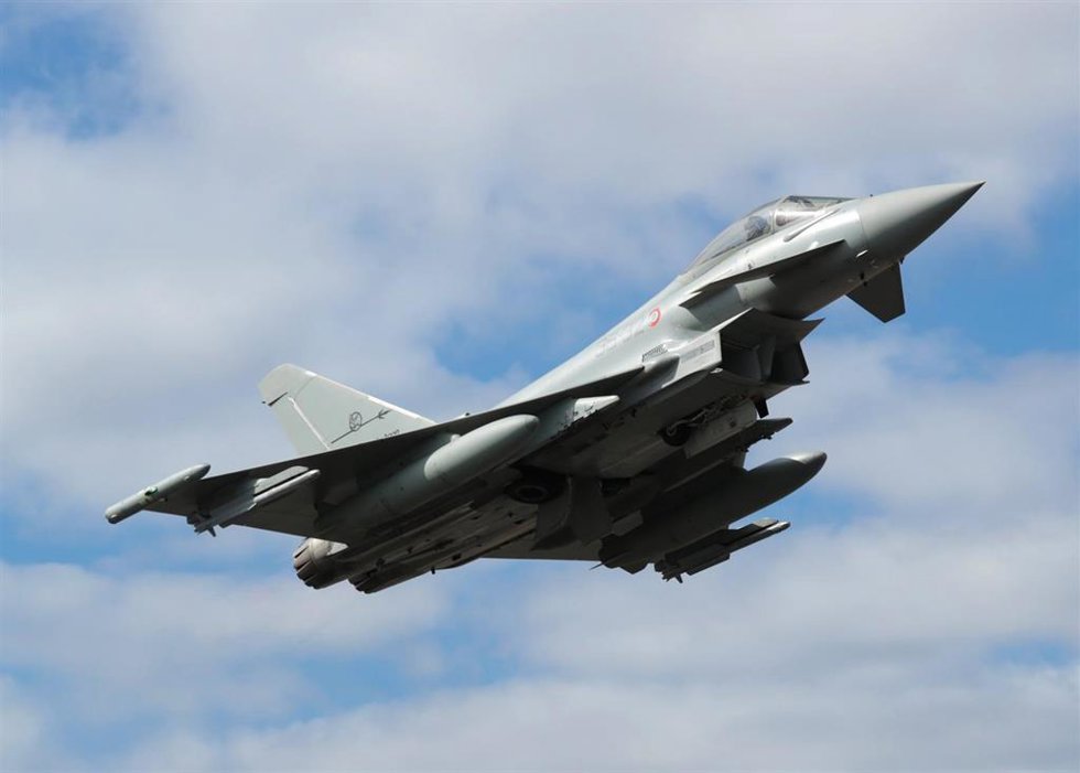 Archivo - Eurofighter Typhoon del Ejército del Aire