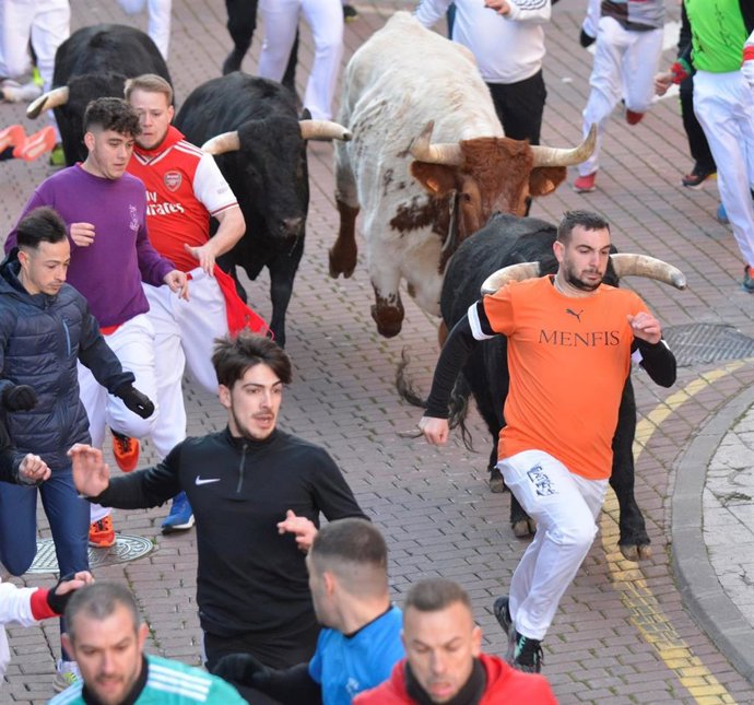 El segundo y último 'encierro blanco' acaba con cinco intervenciones sanitarias, una por traumatismo leve