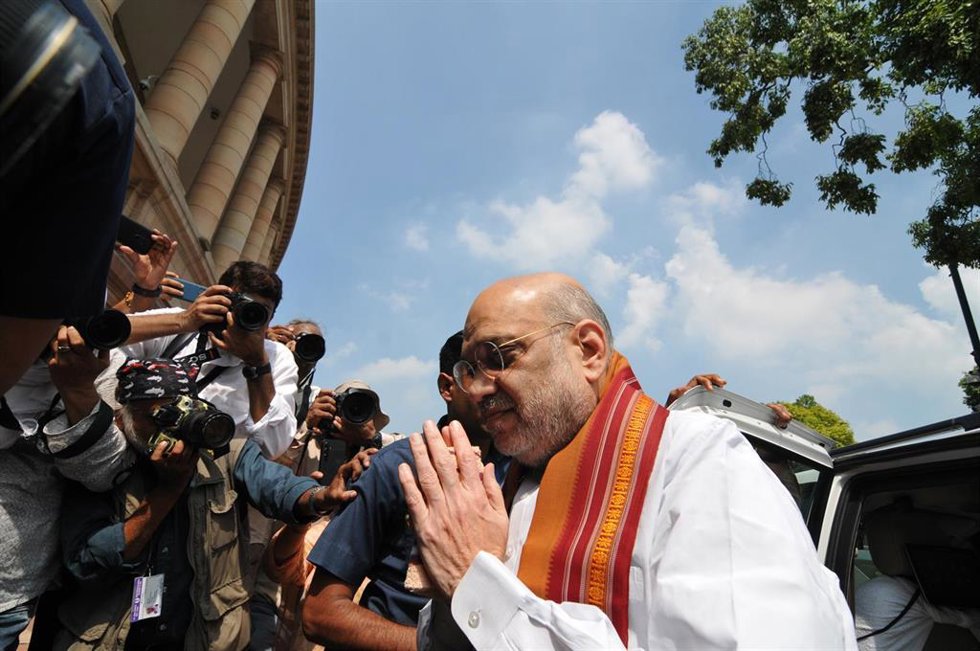 Archivo - El ministro del Interior indio, Amit Shah 