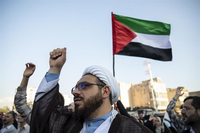 Archivo - Manifestación propalestina en Teherán, Irán