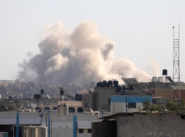 Bombardeo de la aviación israelí sobre la Franja de Gaza