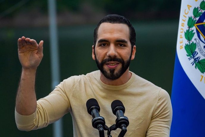 Archivo - El presidente de El Salvador, Nayib Bukele