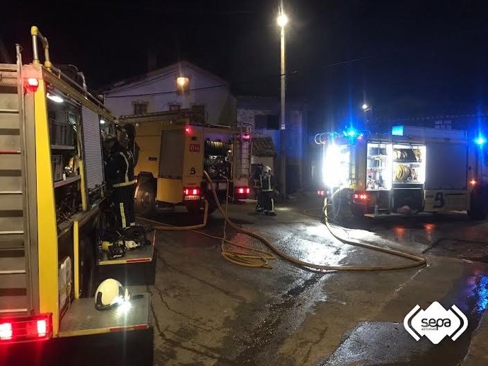 Actuación de bomberos