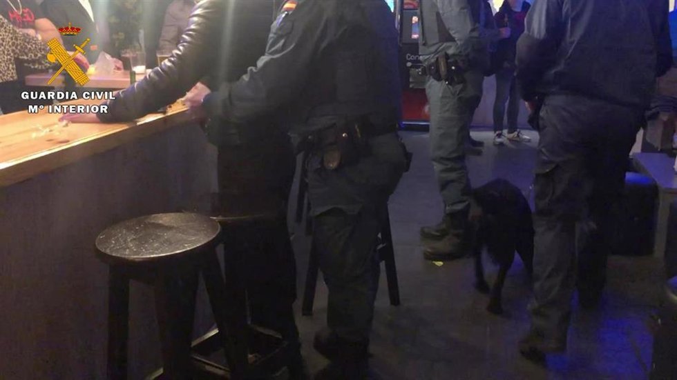 Una inspección de Guardia Civil en una zona de ocio