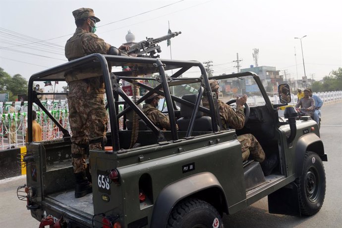 Archivo - Militares del Ejército de Pakistán en Lahore (archivo)