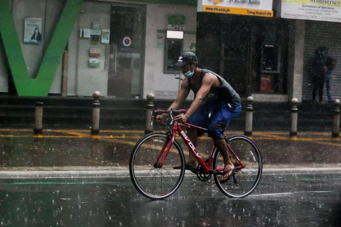 Archivo - Imagen de archivo de las lluvias en Filipinas.