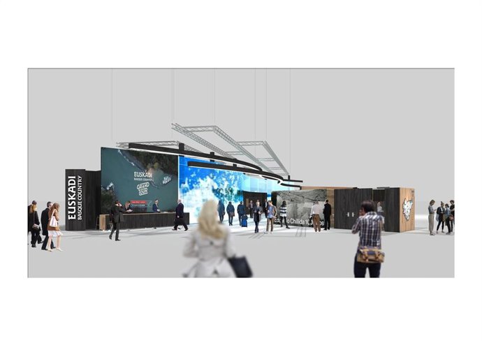 Stand de Euskadi en la Feria Internacional de Turismo Fitur.