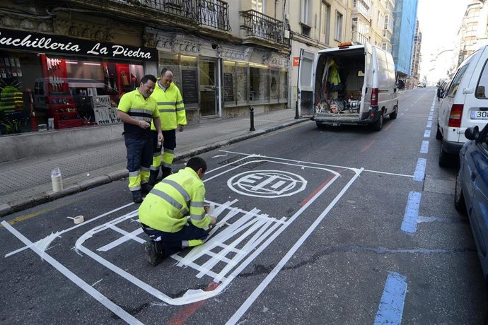 Archivo - Zona 30 en Santander