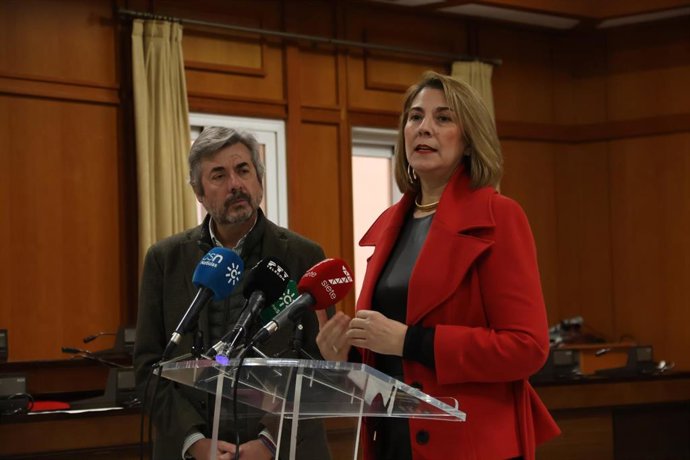 Eva Contador y Miguel Ángel Torrico.