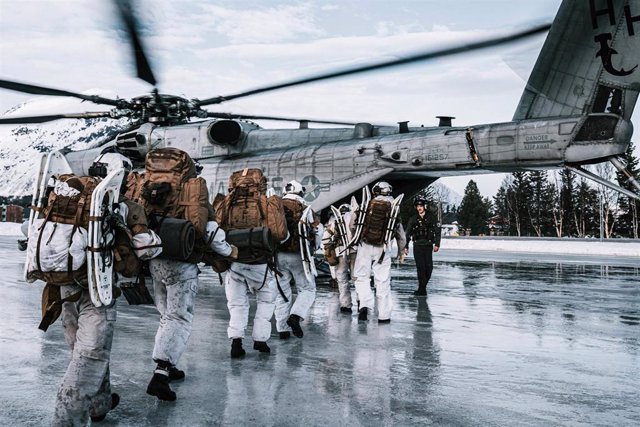 Archivo - Militares noruegos durante unas maniobras de entrenamiento