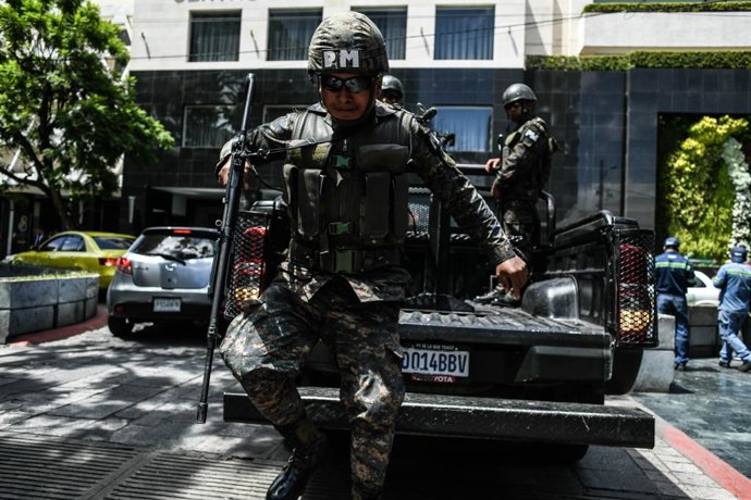 Archivo - Imagen de archivo de la Policía en Guatemala.