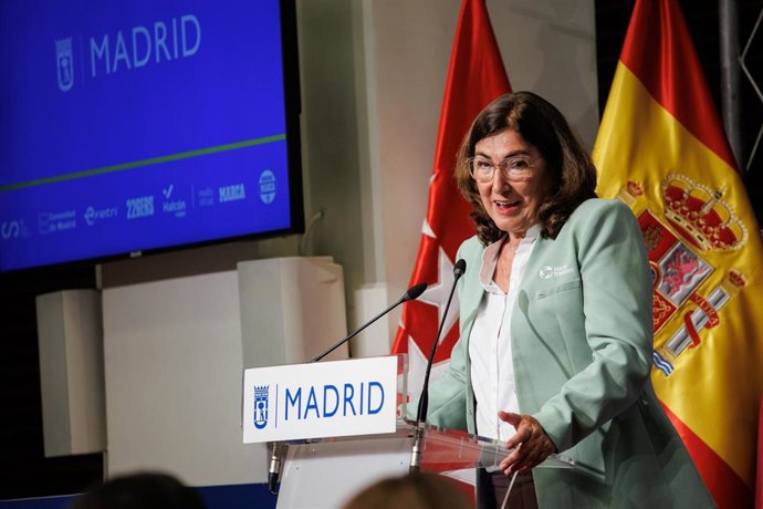 Archivo - La presidenta de World Triathlon, Marisol Casado, durante la presentación del Campeonato de Europa de 2023