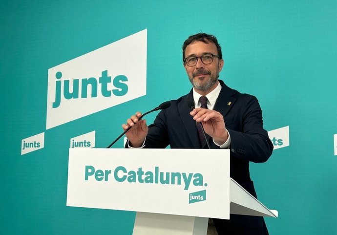 Archivo - El portavoz de Junts, Josep Rius