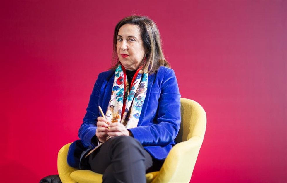 La ministra de Defensa, Margarita Robles, durante la convención política del PSOE, a 20 de enero de 2024, en A Coruña, Galicia (España).