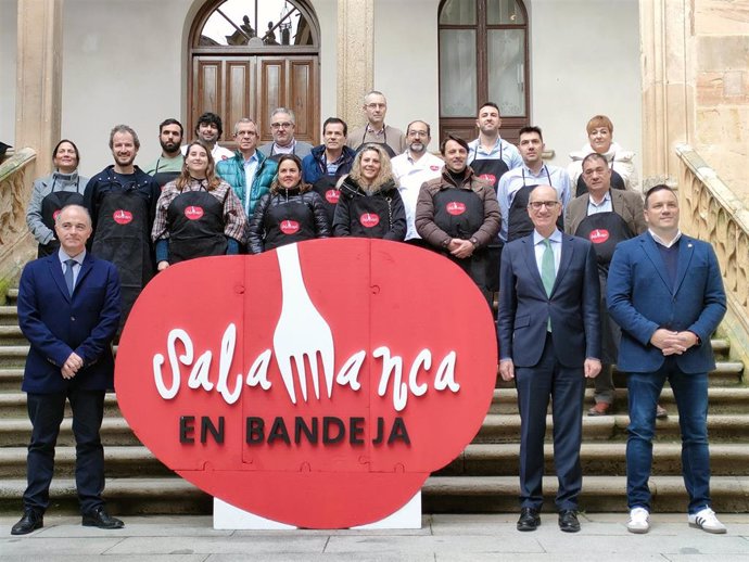 Presentación de los asistentes de 'Salamanca en Bandeja' a Madrid Fusión