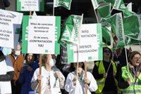 Satse protesta en toda Andalucía para exigir al SAS renovar a más de 7.000 eventuales que acaban contrato a 31 de enero