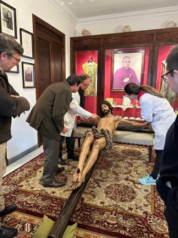 El portavoz adjunto de Vox en el Ayuntamiento, Fernando Rodríguez Galisteo, en el convento de Santa Isabel de Sevilla.