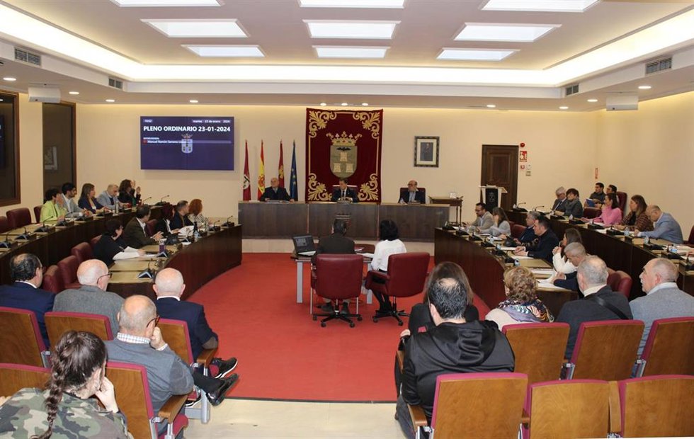 Pleno en el Ayuntamiento de Albacete.