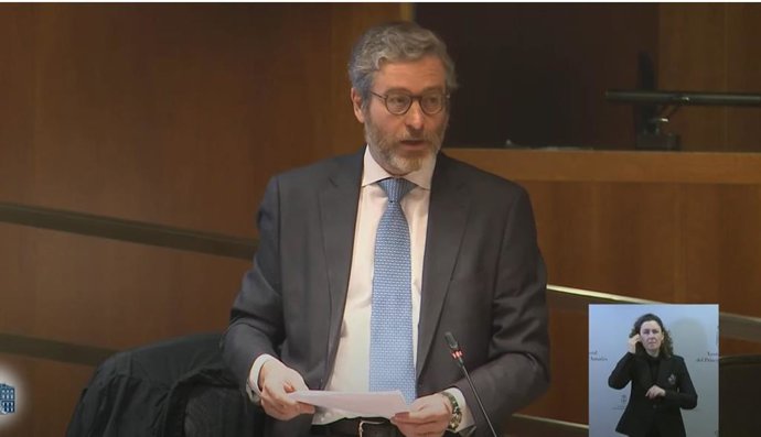 Archivo - El diputado de Vox, Javier Jové.