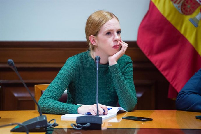 Archivo - La secretaria Organización de Podemos , Lilith Verstrynge, durante una reunión con asociaciones que han lanzado el manifiesto 'Save Lives in Gaza', en el Edificio de Ampliación I del Congreso de los Diputados, a 17 de octubre de 2023, en Madri