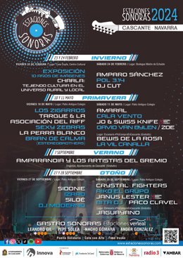 Cartel del festival Estaciones Sonoras 2024