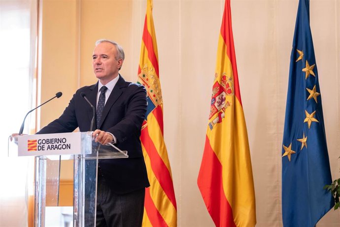 Archivo - El presidente del Gobierno de Aragón, Jorge Azcón, en una foto de archivo