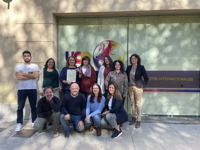 Imagen del equipo de la Oficina de Proyectos Internacionales de la UCO.