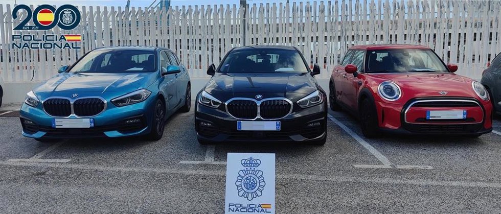 Vehículos recuperados en Algeciras.