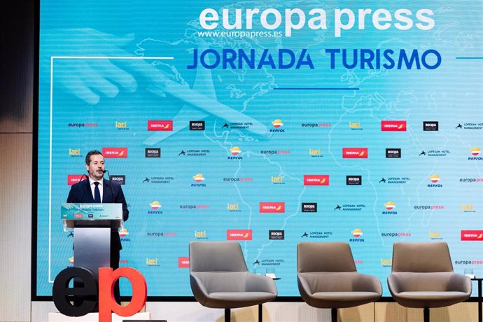 Archivo - El consejero de Cultura, Turismo y Deporte de la Comunidad de Madrid, Mariano de Paco, participa en una Jornada de Turismo de Europa Press, en el Auditorio Meeting Place, a 14 de diciembre de 2023, en Madrid (España). 