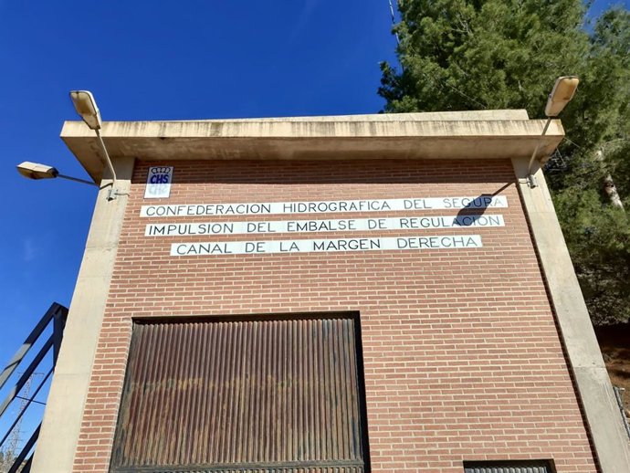 Imagen de la estación bombeo de la balsa de la Muela