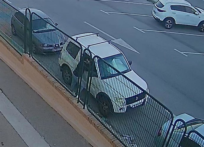 Captura de una cámara de vigilancia durante uno de los robos