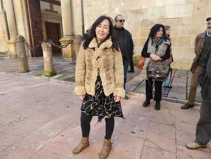 La candidata a la Coordinación Autonómica de Podemos, Olga Blanco.