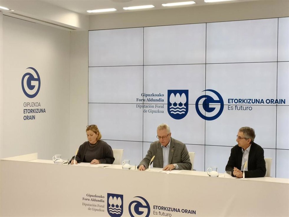 Rueda de prensa de José Ignacio Asensio, diputado foral de Sostenibilidad.