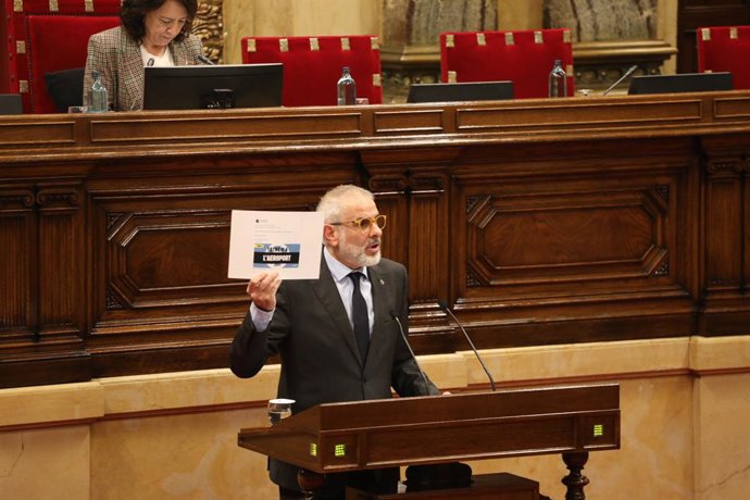 El president de Cs al Parlament, Carlos Carrizosa