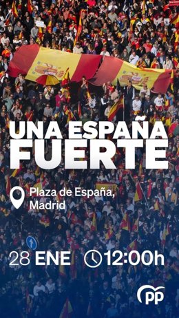 Concentración convocada por el PP contra la Ley de Amnistía