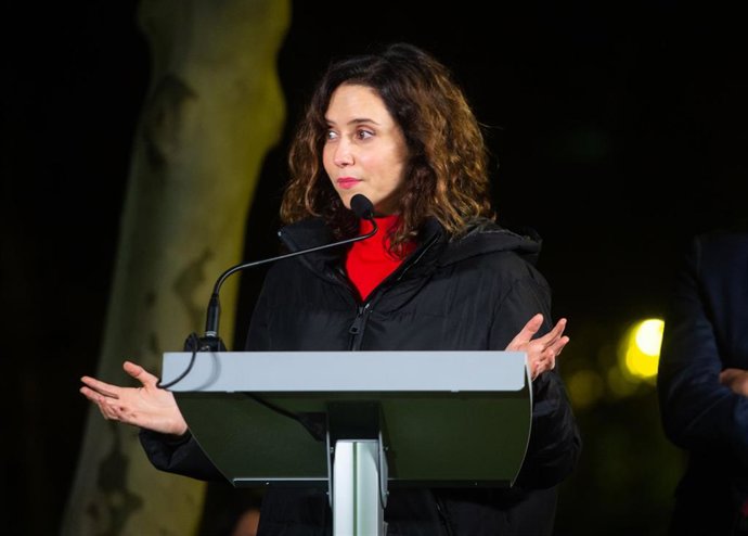 La presidenta de la Comunidad de Madrid, Isabel Díaz Ayuso