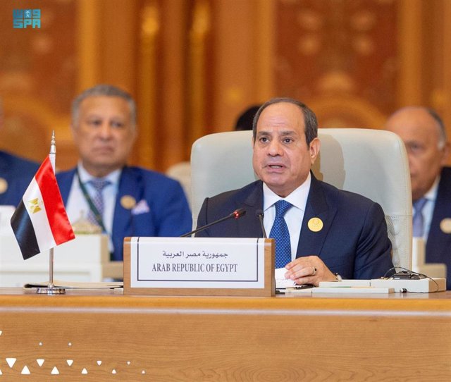 Archivo - El presidente de Egipto, Abdelfatá al Sisi.